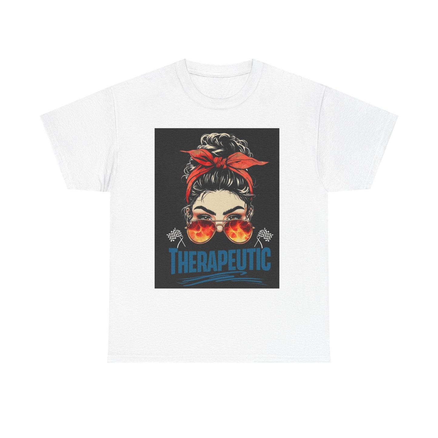 Therapeutic Unisex Heavy Cotton Tee - Relaxation Vibe T-Shirt for Stress Relief