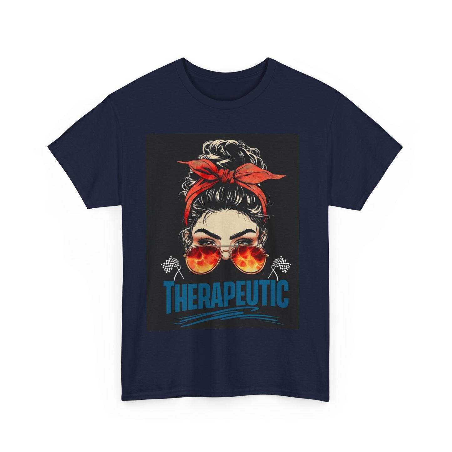 Therapeutic Unisex Heavy Cotton Tee - Relaxation Vibe T-Shirt for Stress Relief