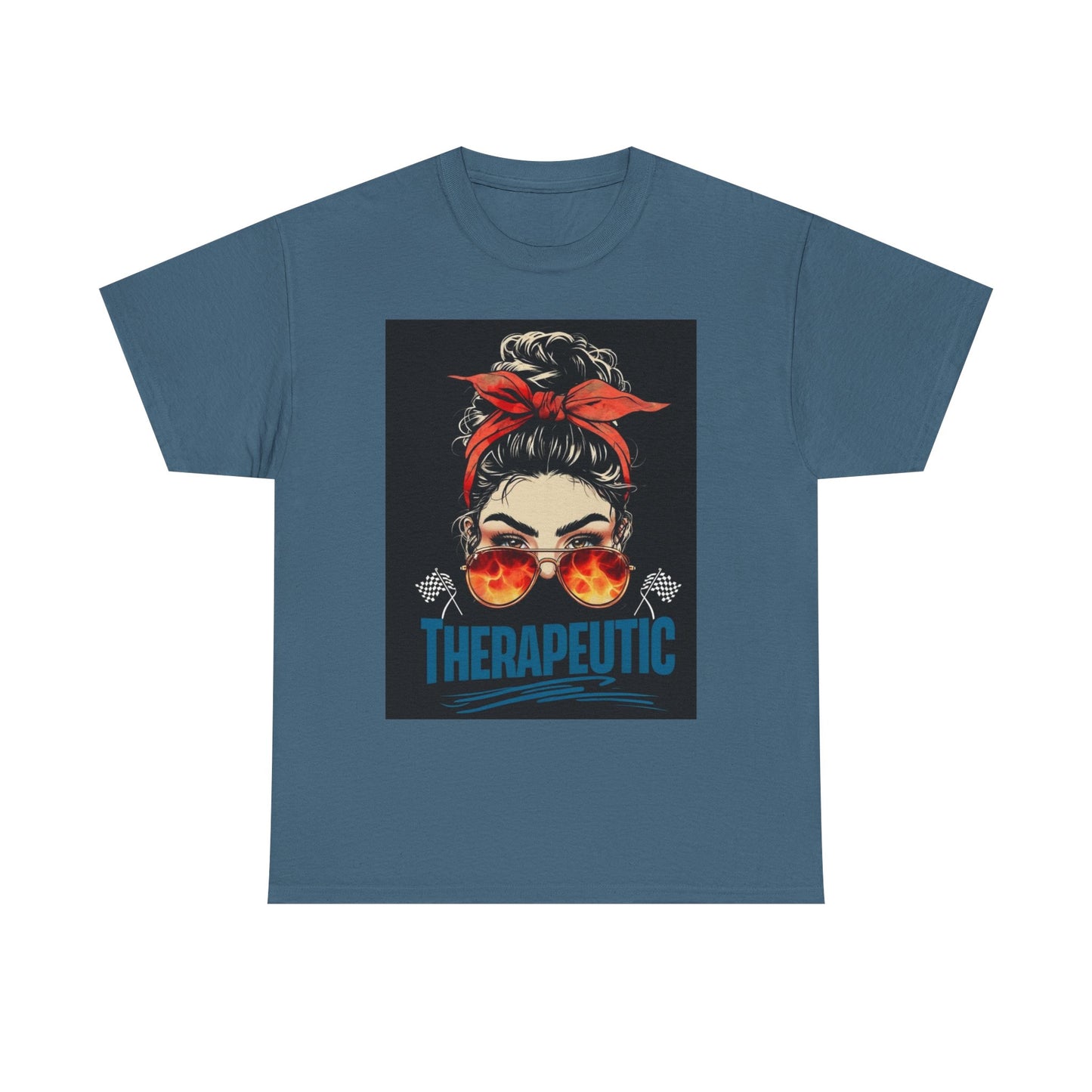 Therapeutic Unisex Heavy Cotton Tee - Relaxation Vibe T-Shirt for Stress Relief