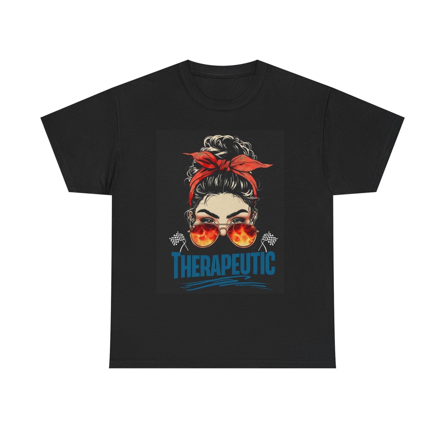 Therapeutic Unisex Heavy Cotton Tee - Relaxation Vibe T-Shirt for Stress Relief