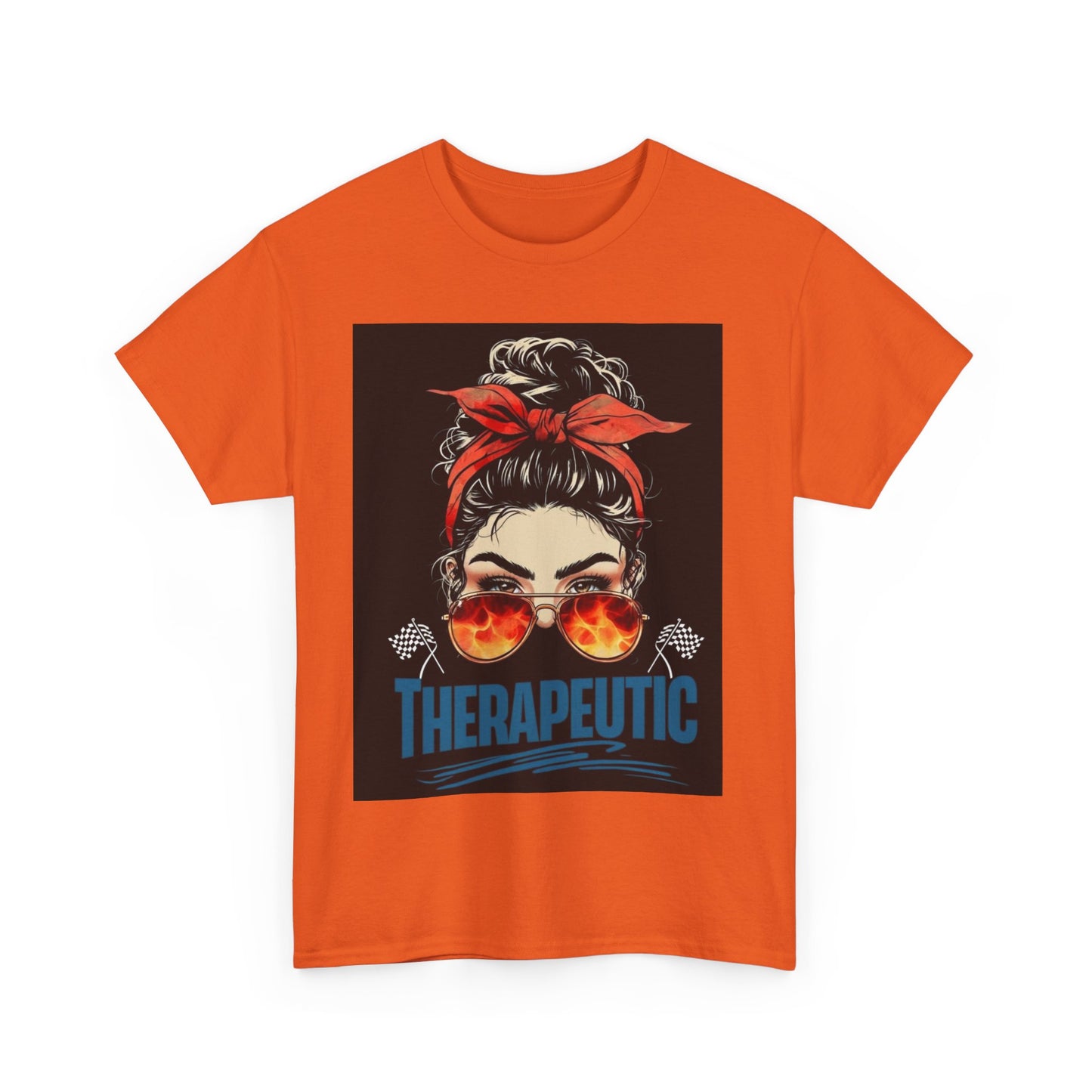 Therapeutic Unisex Heavy Cotton Tee - Relaxation Vibe T-Shirt for Stress Relief
