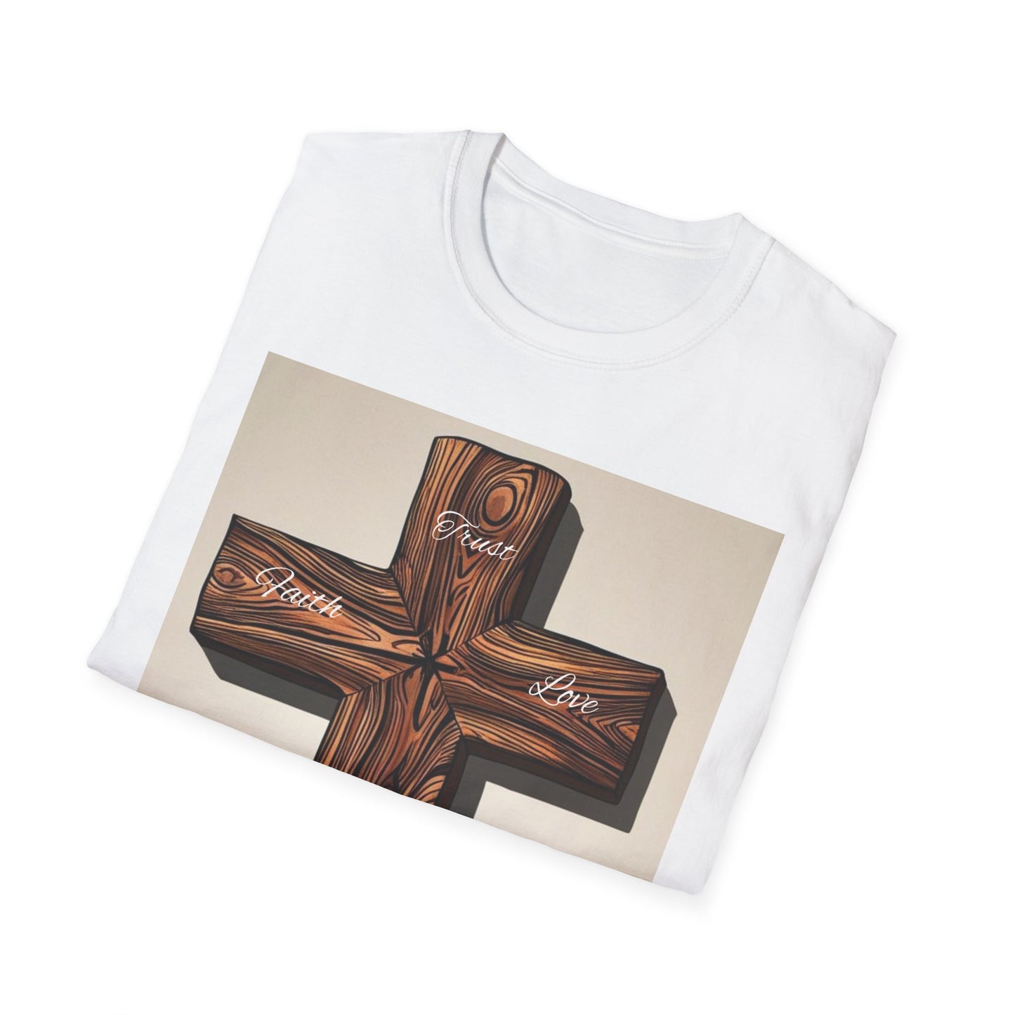 Rustic Wooden Cross Unisex T-Shirt - Faith & Love Apparel