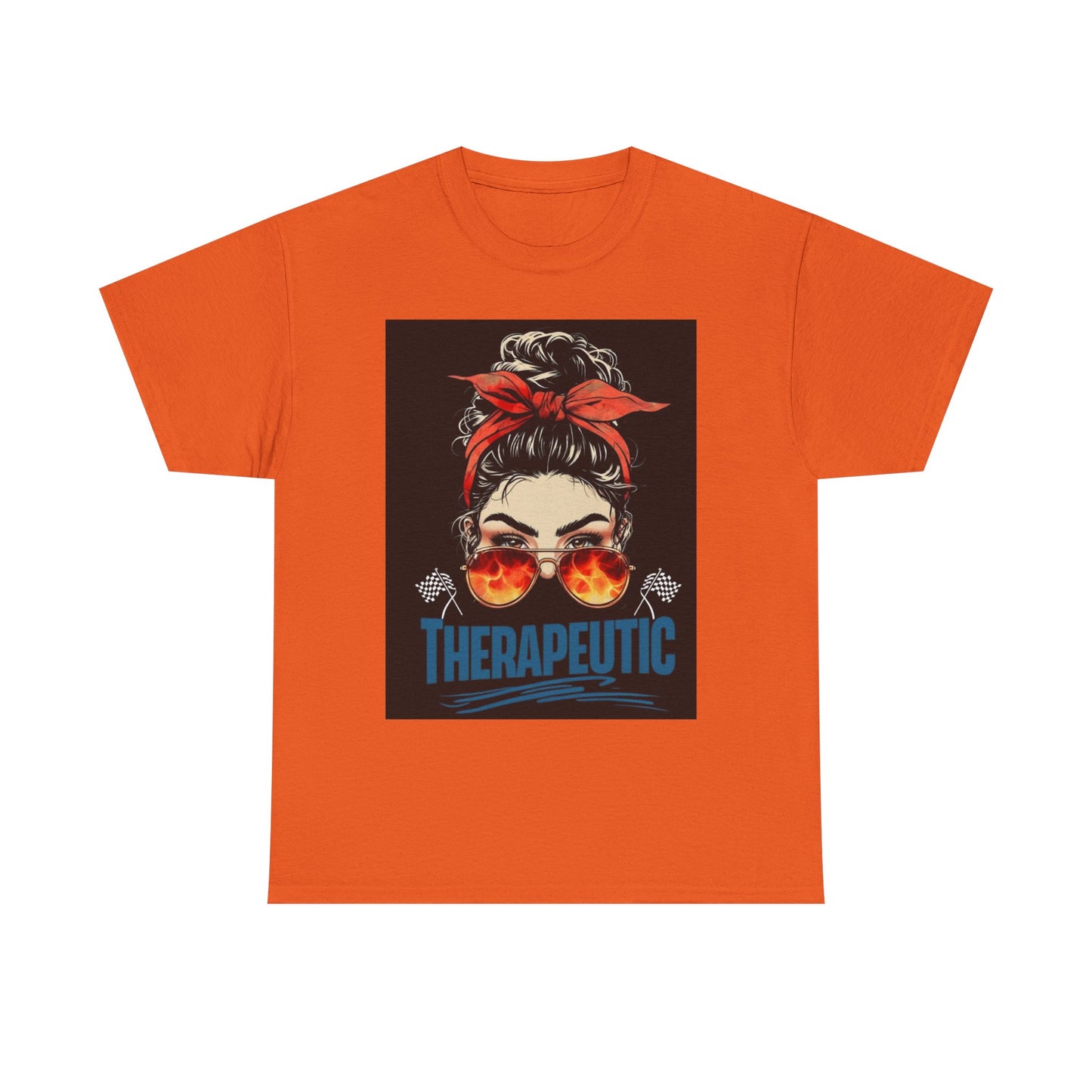 Therapeutic Unisex Heavy Cotton Tee - Relaxation Vibe T-Shirt for Stress Relief