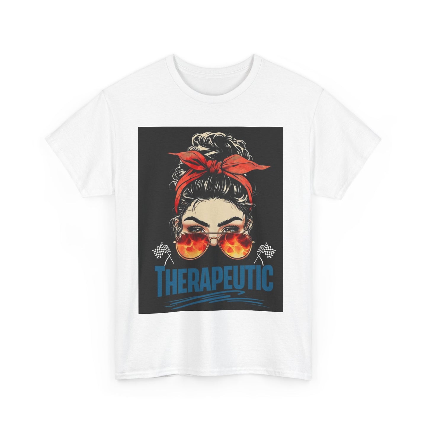 Therapeutic Unisex Heavy Cotton Tee - Relaxation Vibe T-Shirt for Stress Relief