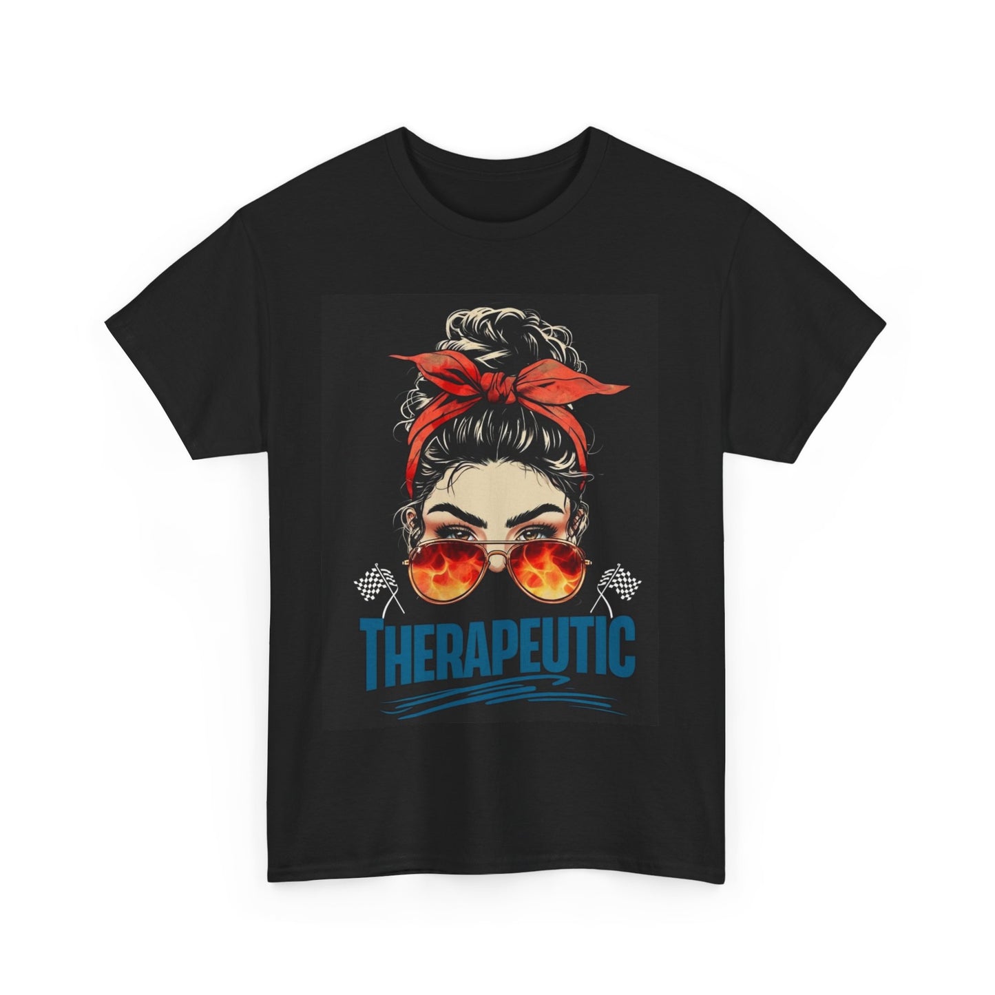 Therapeutic Unisex Heavy Cotton Tee - Relaxation Vibe T-Shirt for Stress Relief
