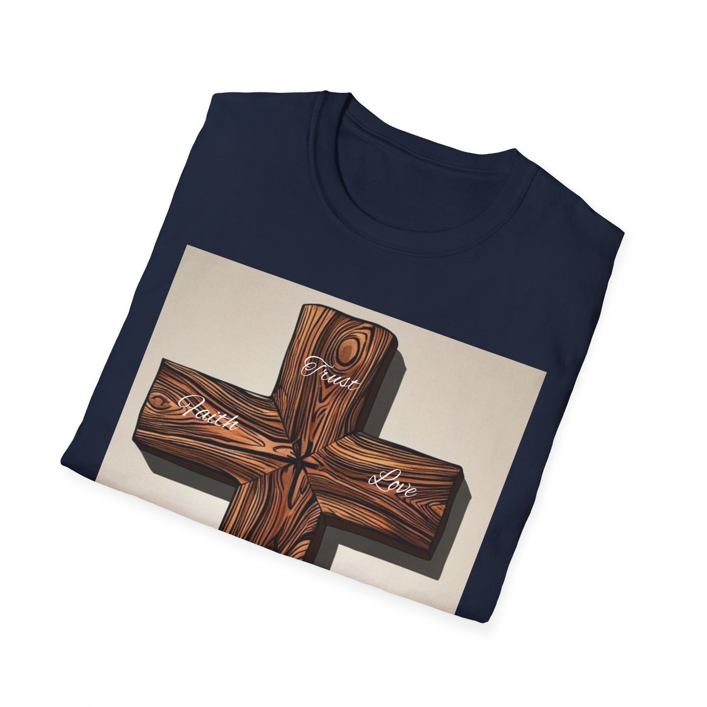 Rustic Wooden Cross Unisex T-Shirt - Faith & Love Apparel