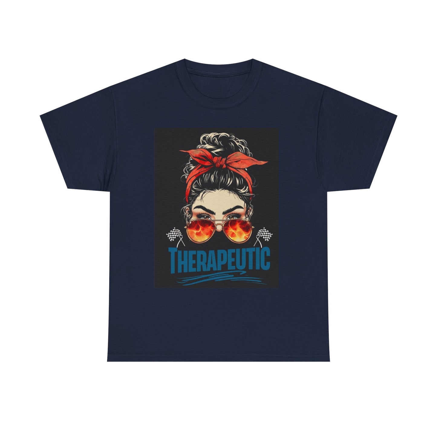Therapeutic Unisex Heavy Cotton Tee - Relaxation Vibe T-Shirt for Stress Relief
