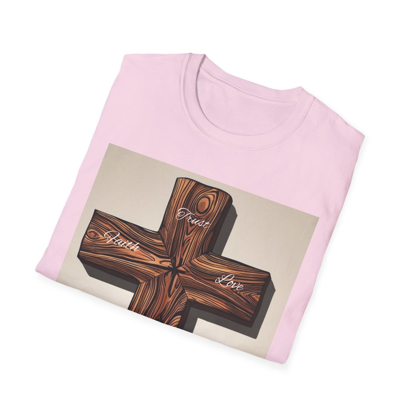 Rustic Wooden Cross Unisex T-Shirt - Faith & Love Apparel