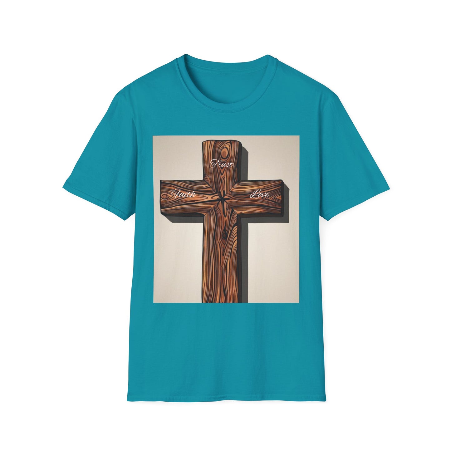 Rustic Wooden Cross Unisex T-Shirt - Faith & Love Apparel