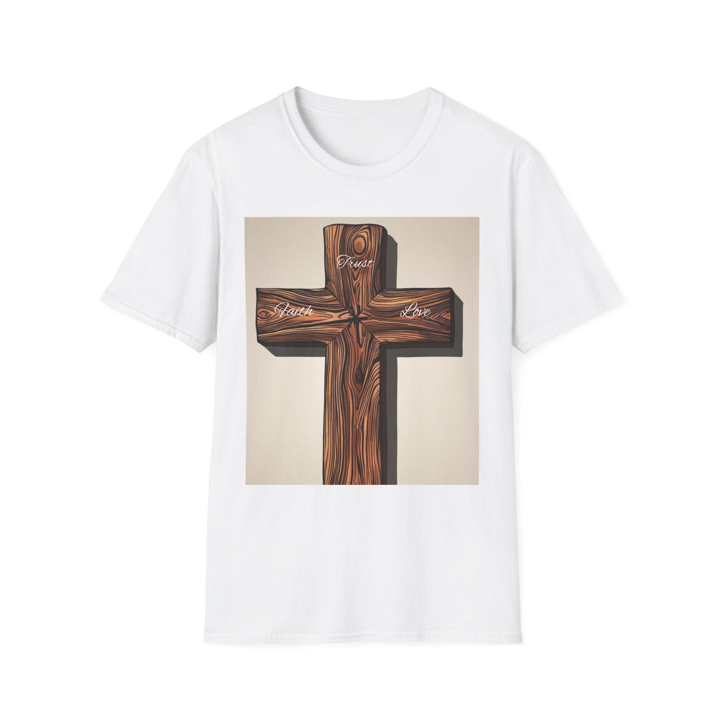 Rustic Wooden Cross Unisex T-Shirt - Faith & Love Apparel