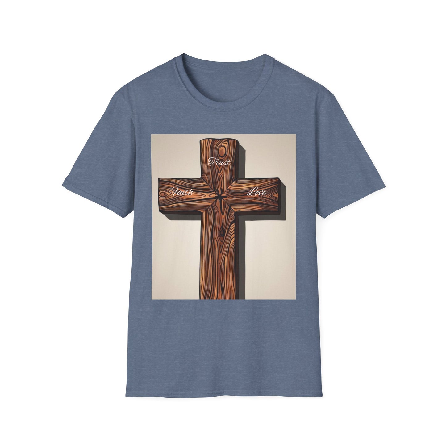 Rustic Wooden Cross Unisex T-Shirt - Faith & Love Apparel