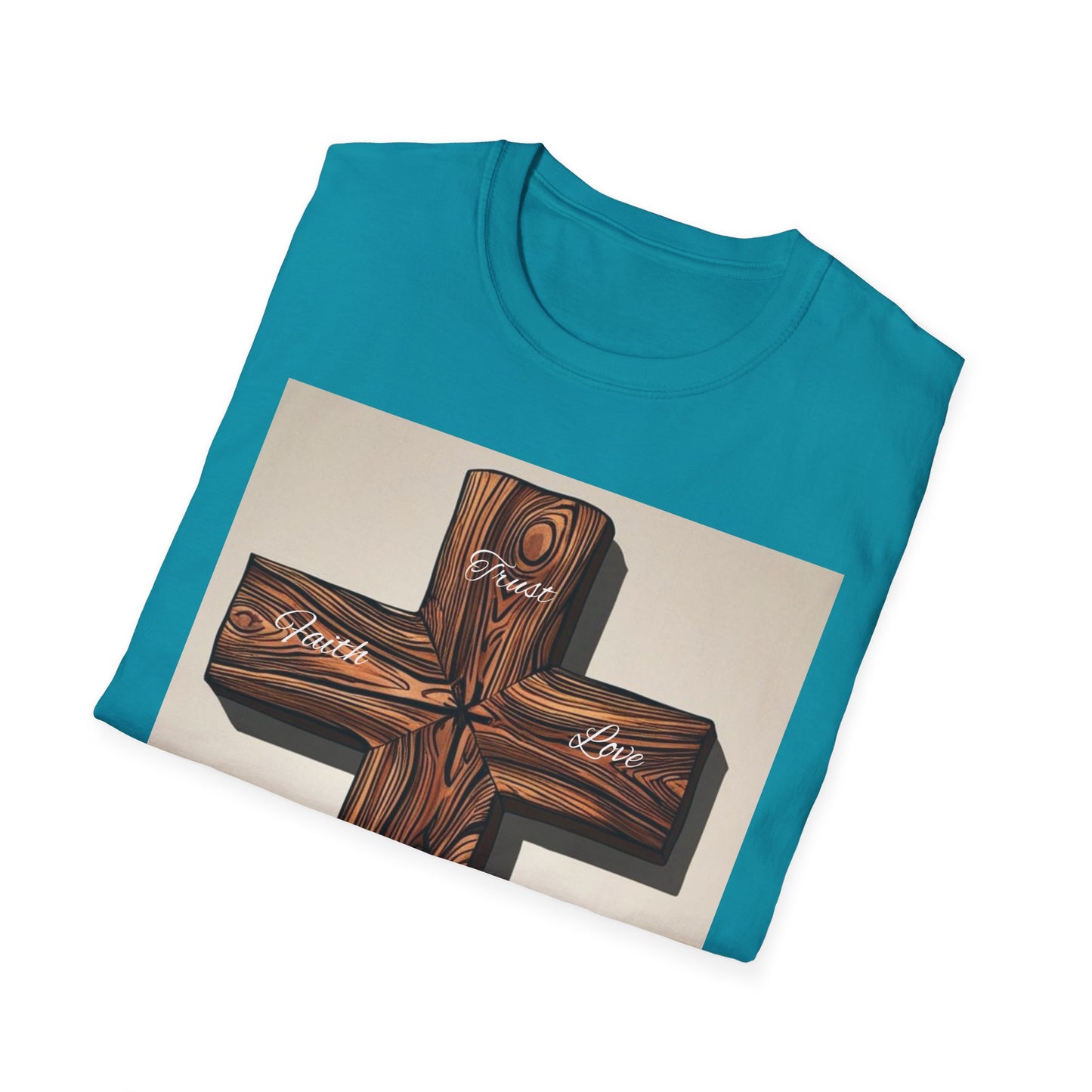 Rustic Wooden Cross Unisex T-Shirt - Faith & Love Apparel