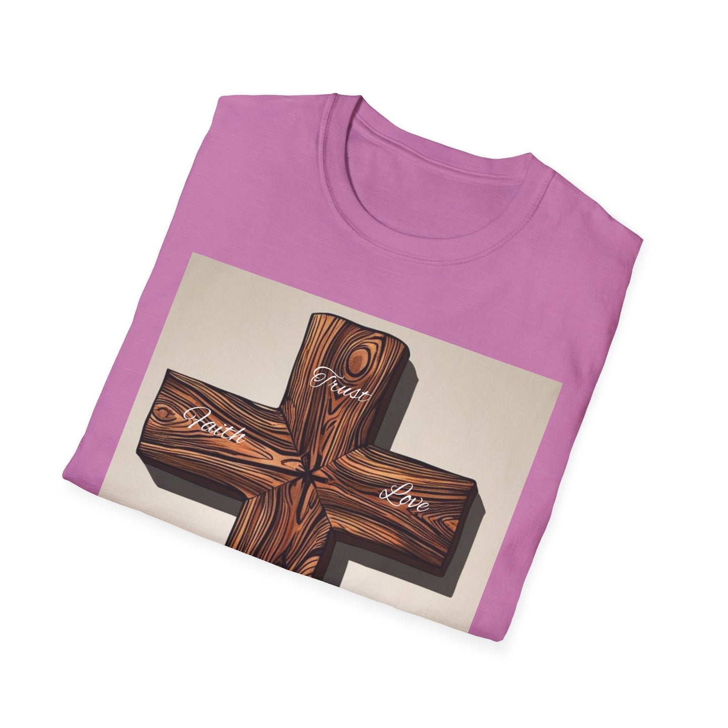 Rustic Wooden Cross Unisex T-Shirt - Faith & Love Apparel