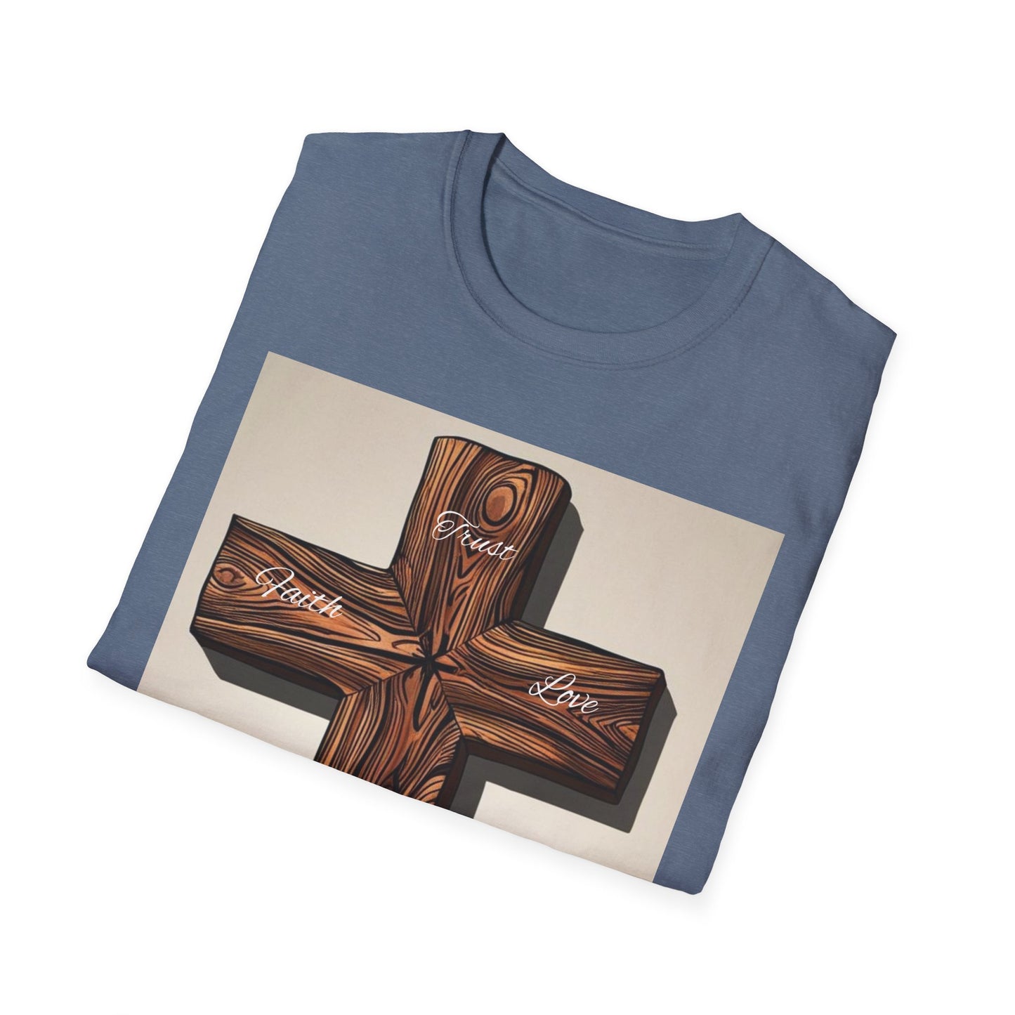 Rustic Wooden Cross Unisex T-Shirt - Faith & Love Apparel