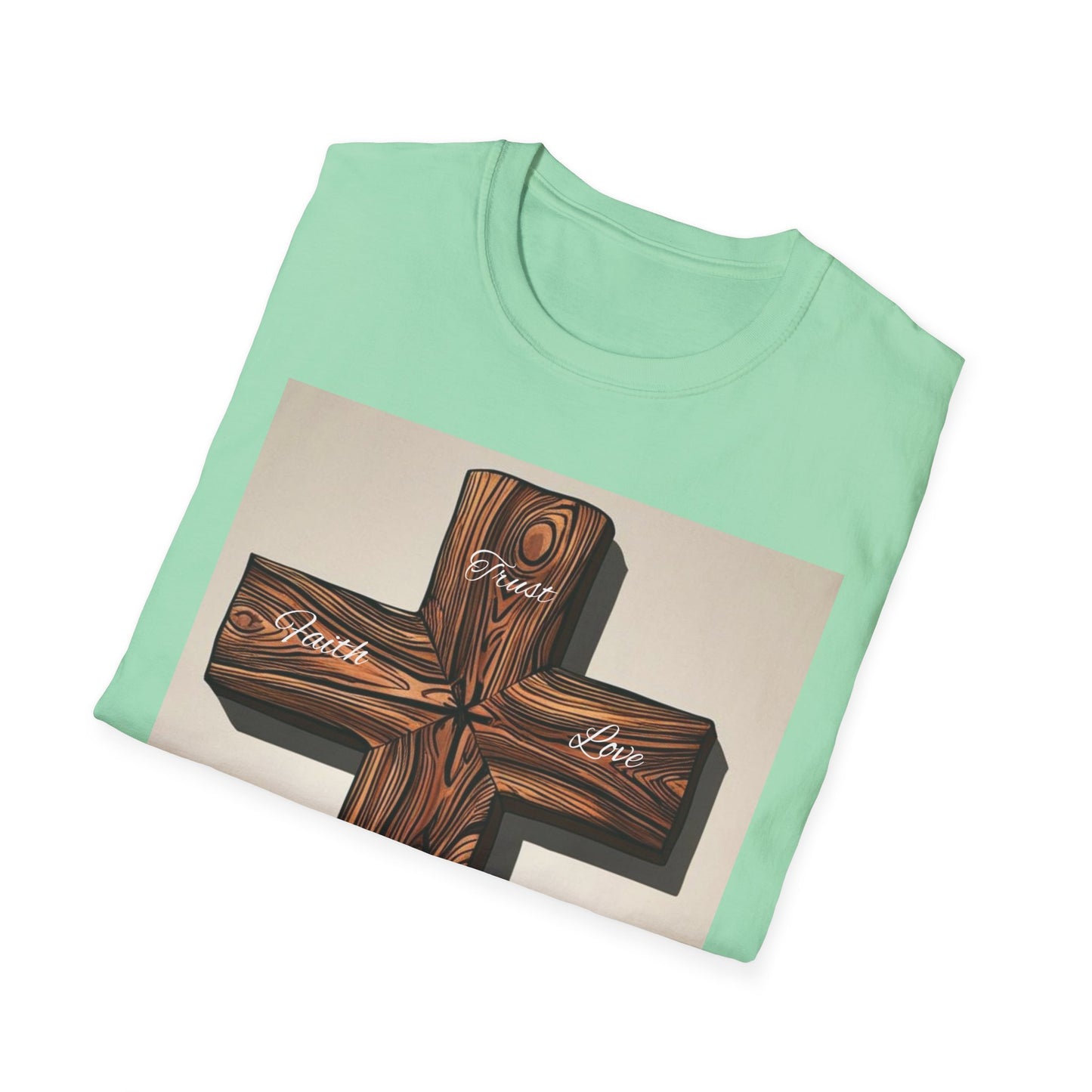 Rustic Wooden Cross Unisex T-Shirt - Faith & Love Apparel