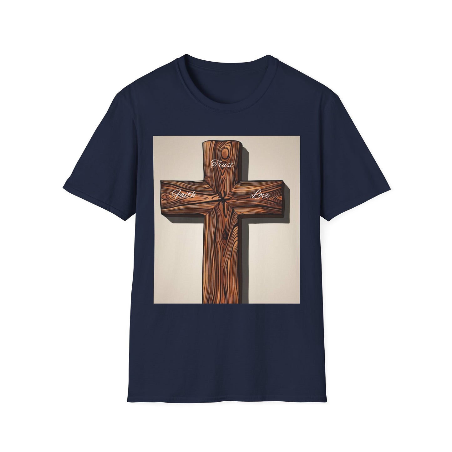 Rustic Wooden Cross Unisex T-Shirt - Faith & Love Apparel