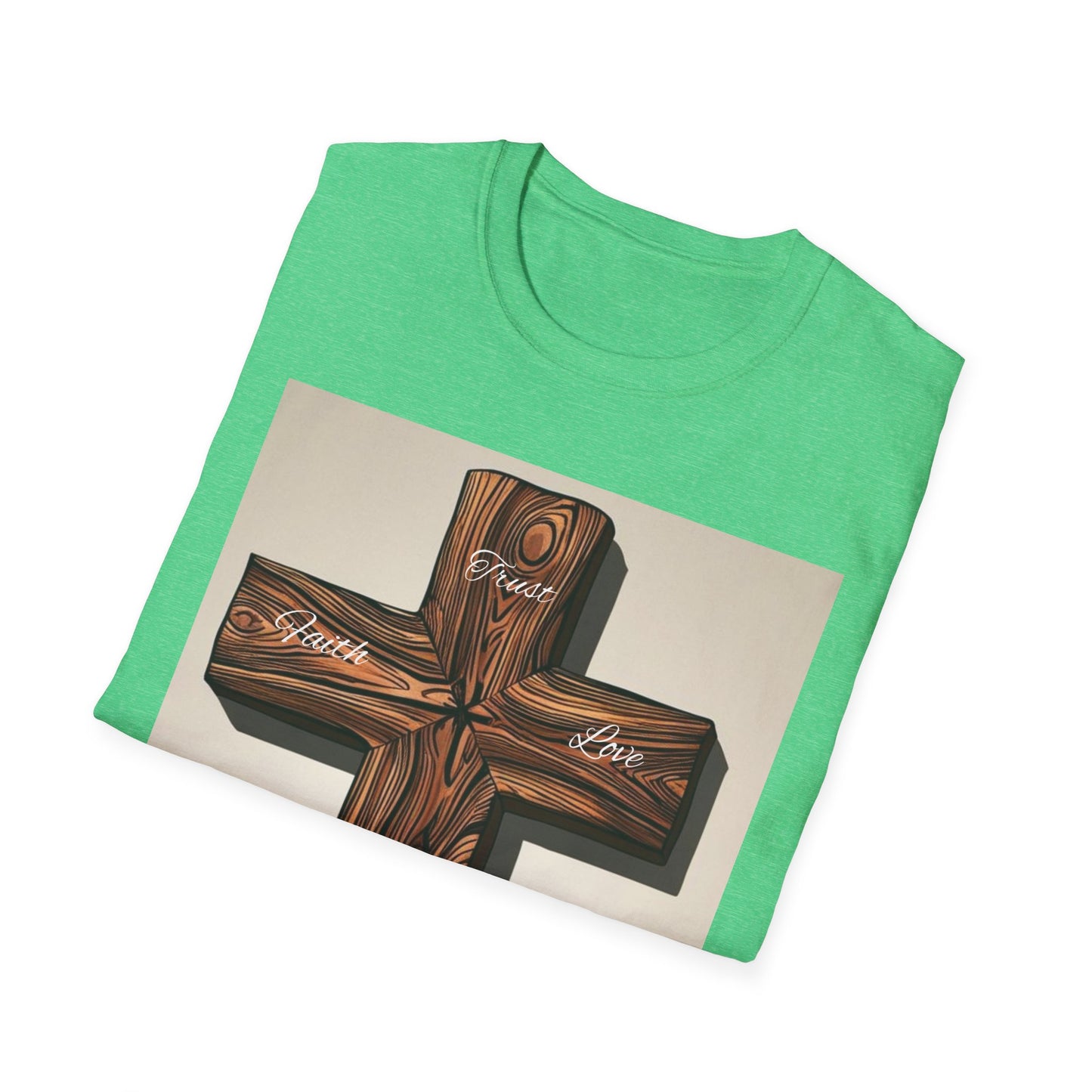 Rustic Wooden Cross Unisex T-Shirt - Faith & Love Apparel