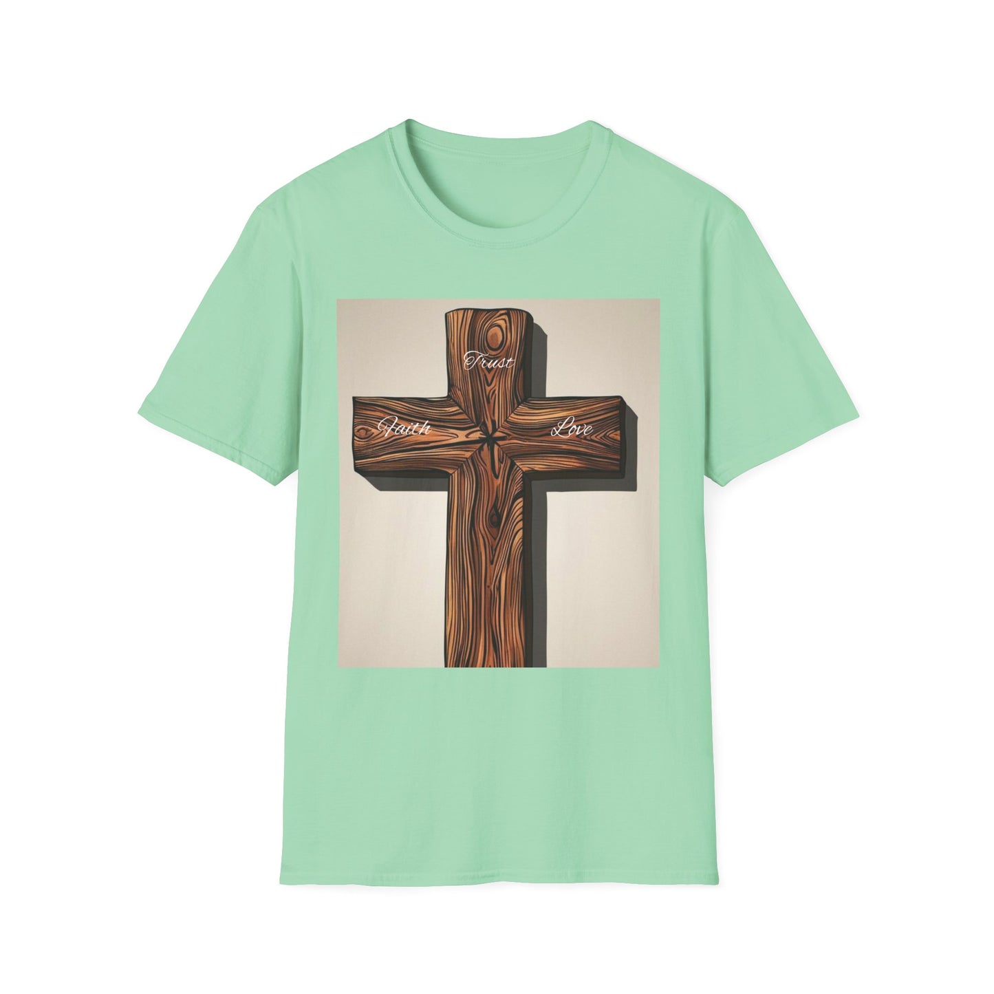 Rustic Wooden Cross Unisex T-Shirt - Faith & Love Apparel
